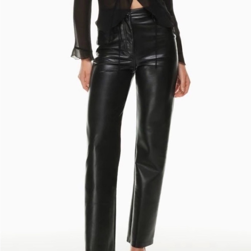 Wilfred Black Melina Faux Leather Pant